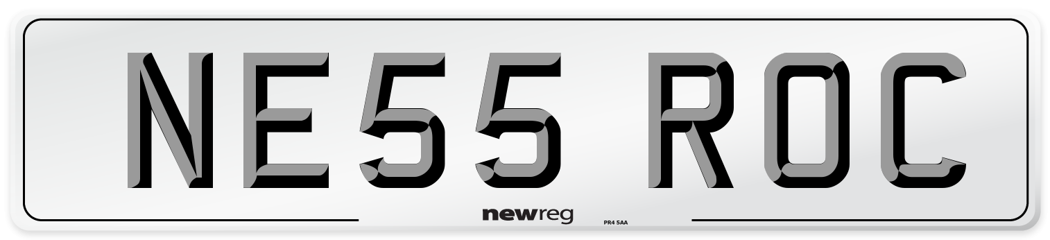 NE55 ROC Number Plate from New Reg